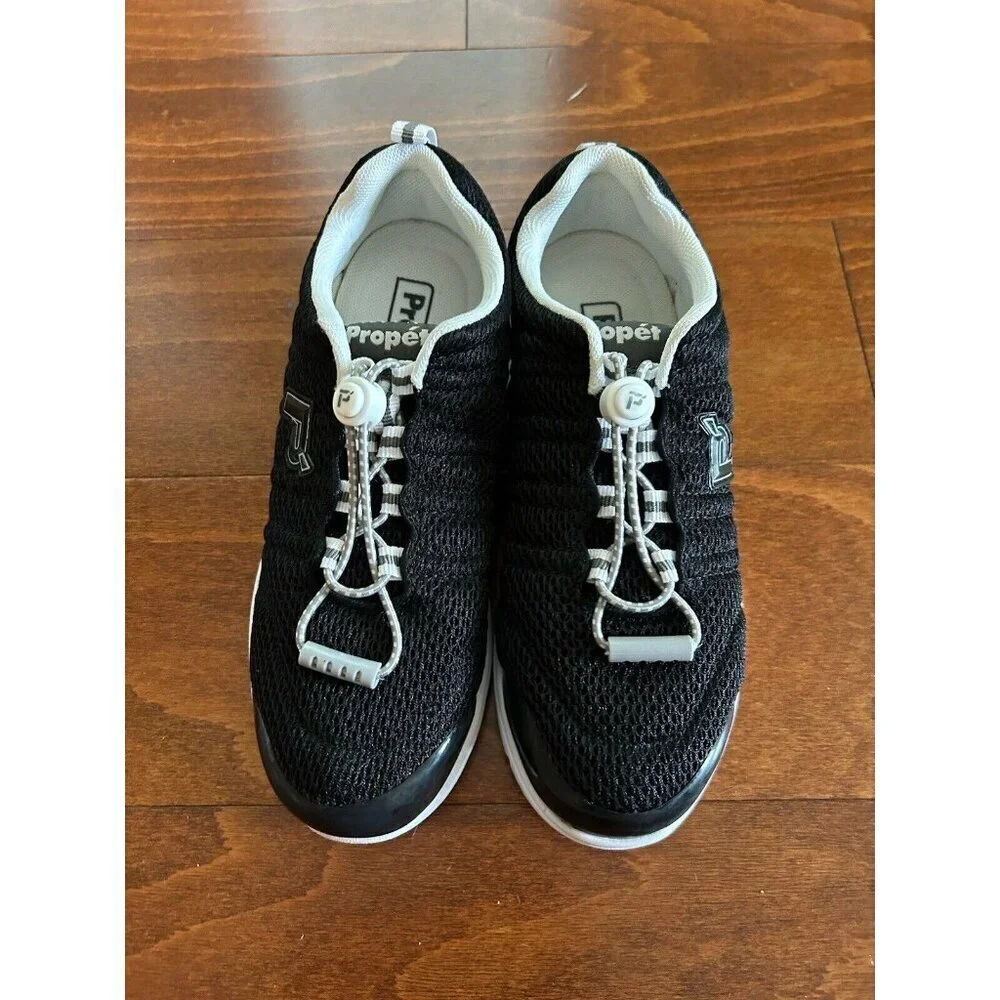 Propét Travel Walker II Black Mesh Comfort Active Sneaker NEW 5.5 M‎ Womens
